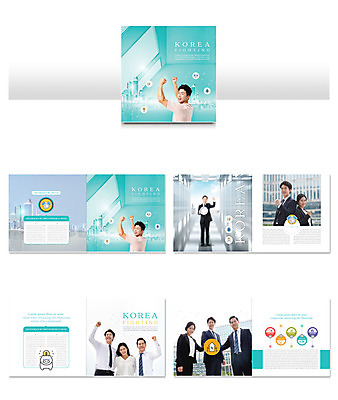 템플릿 여자 남자 ZIP 리플렛 40대 중년 비즈니스 한국 사람 팜플렛 여러명 20대 성인 30대 파이팅 주먹 한국인 도시 비즈니스맨 비즈니스우먼 민트색 인디자인 INDD 이미지템플릿 아시아 컬러 다수 모션 동양인 청년 장년 직장인 파일형식