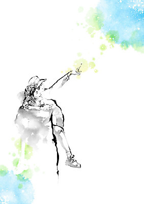 PSD 여자 남자 일러스트 캘리그라피 붓터치 사람 상반신 성인 두명 가리킴 봉사 도움 장애인 번짐 업기 장애 도우미 국내일러스트 컨셉 모션 손짓 파일형식 효과