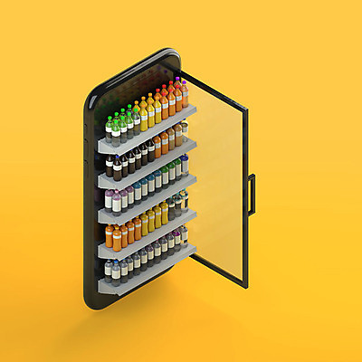 PSD 편집 편집이미지 음료 식재료 모바일 사람없음 스마트폰 스마트기기 쇼핑 노란색 3D소스 3D 디지털합성 오브젝트 모바일쇼핑 온라인 슈퍼마켓 식자재 편의점 홈쇼핑 편집소스 비대면서비스 온택트 스토어 편집3D 컬러 전자제품 핸드폰 상점 서비스 온라인쇼핑 파일형식 언택트