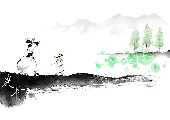 PSD 나무 여자 딸 길 일러스트 캘리그라피 모녀 엄마 붓터치 들기 사람 소녀 성인 두명 여름 광주리 걷기 한자 농촌 보자기 한복 절기 번짐 논두렁 새참 여자만 국내일러스트 식물 문자 한국전통 계절 어린이 가족 모션 바구니 시골 전통의상 파일형식 천_직물 효과