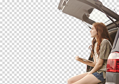 서양인 외국인 백인 편집 편집이미지 우먼라이프 라이프스타일 여자 여유 자동차 휴식 한명 들기 누끼 사람 앉기 상반신 20대 청년 성인 옆모습 태블릿 여행객 웹서핑 PNG 안식처 자동차트렁크 청년여자한명만 성인여자한명만 편집소스 1 감정 육상교통 뷰포인트 컨셉 모션 인종 생활 전자제품 스마트기기 여자한명만 성인여자만 청년여자만 파일형식