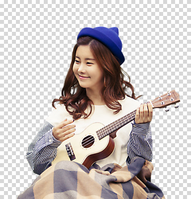 편집 편집이미지 모자 여자 여유 여행 연주 한명 미소 들기 누끼 사람 앉기 상반신 20대 성인 앞모습 청춘 한국인 자유 담요 우쿨렐레 상쾌 힐링 PNG 성인여자한명만 편집소스 1 잡화 감정 음악 뷰포인트 컨셉 모션 현악기 표정 동양인 청년 여자한명만 성인여자만 파일형식