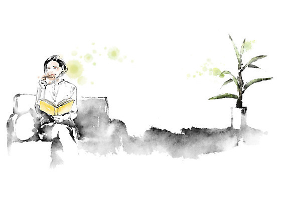 PSD 식물 여자 화분 화초 여유 커피 일러스트 캘리그라피 붓터치 티타임 휴식 잔 한명 들기 사람 앉기 책 컵 소파 독서 마시기 차 번짐 여자한명만 국내일러스트 1 식기 감정 음료 컨셉 의자 모션 여자만 파일형식 효과