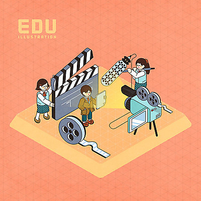 PSD 학생 여자 교육 남자 교복 일러스트 교과목 청소년 들기 사람 세명 촬영 주황색 클래퍼보드 필름 마이크 영상 비디오 아이소메트릭 대본 동아리 비디오카메라 에듀 에듀케이션 영상물 촬영장비 십대만 스쿨팩 방송부 국내일러스트 옷 컬러 음향기기 모션 카메라 도구 파일형식