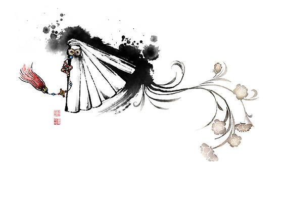 PSD 꽃 악기 일러스트 캘리그라피 붓터치 타악기 국악기 사람없음 번짐 박 낙관 동백 국내일러스트 식물 음악 국악 파일형식 효과