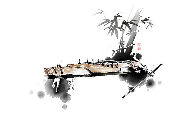 PSD 악기 일러스트 캘리그라피 현악기 붓터치 국악기 사람없음 대나무 번짐 낙관 아쟁 국내일러스트 나무 음악 국악 파일형식 효과