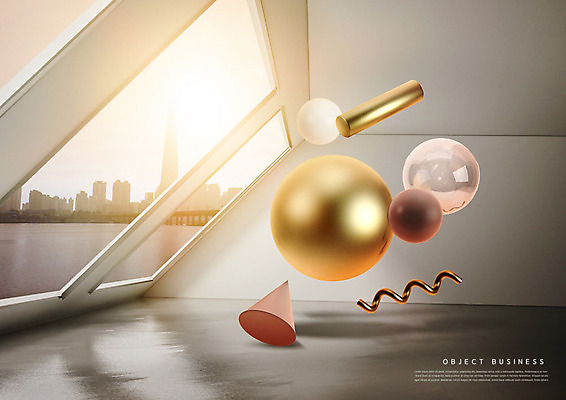 PSD 편집이미지 비즈니스 창문 사람없음 조형물 3D소스 3D 원형 입체 디지털합성 오브젝트 원뿔 입체도형 이미지편집 편집3D 도형 미술 파일형식