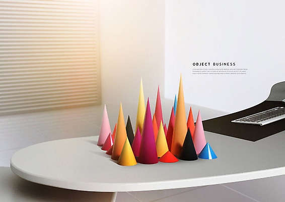 PSD 편집이미지 비즈니스 사람없음 3D소스 3D 키보드 책상 입체 디지털합성 오브젝트 날카로움 원뿔 입체도형 이미지편집 편집3D 도형 가구 파일형식