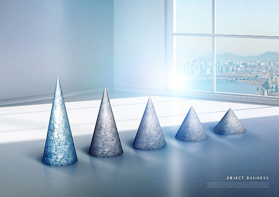 PSD 편집이미지 비즈니스 창문 사람없음 조형물 3D소스 3D 도시 입체 디지털합성 오브젝트 원뿔 입체도형 이미지편집 편집3D 도형 미술 파일형식