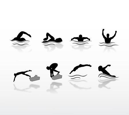 실루엣 스포츠 올림픽 일러스트 사람모양 경기 사람없음 검은색 수영 회색 수영선수 국내일러스트 AI파일 모양 컬러 운동선수 촬영기법 수상스포츠 파일형식 벡터