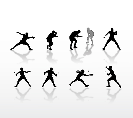 실루엣 스포츠 올림픽 일러스트 사람모양 경기 사람없음 검은색 회색 탁구 탁구선수 국내일러스트 AI파일 모양 컬러 운동선수 촬영기법 구기 파일형식 벡터