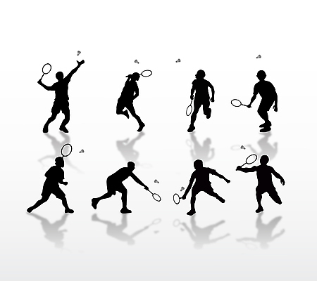 실루엣 스포츠 올림픽 일러스트 사람모양 경기 사람없음 검은색 회색 배드민턴 배드민턴선수 국내일러스트 AI파일 모양 컬러 운동선수 촬영기법 구기 파일형식 벡터