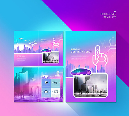 PSD 템플릿 표지디자인 북디자인 출판디자인 표지 실루엣 ZIP 내지 리플렛 북커버 자동차 팜플렛 사람없음 건물 파란색 보라색 도시 로봇 배송 드론 4차산업 자율주행 모빌리티 이미지템플릿 건축물 산업 육상교통 교통수단 컬러 촬영기법 운전 파일형식