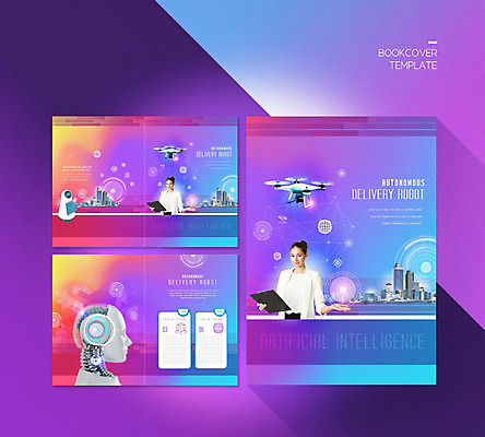 PSD 서양인 외국인 템플릿 표지디자인 북디자인 출판디자인 여자 표지 ZIP 내지 리플렛 북커버 사람 손짓 팜플렛 20대 성인 두명 건물 보라색 도시 로봇 배송 드론 성인여자만 4차산업 모빌리티 이미지템플릿 건축물 산업 교통수단 컬러 모션 인종 청년 여자만 성인만 파일형식