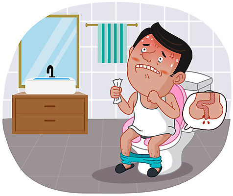 남자 중년 일러스트 한명 사람 앉기 고통 욕실 화장실 변기 변비 치질 항문 항문외과 중년남자한명만 국내일러스트 AI파일 1 감정 모션 병원 성인 소화기관 질병 남자한명만 중년남자만 파일형식 벡터