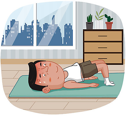 남자 중년 일러스트 한명 사람 치료 운동 매트 예방 변비 치질 항문외과 중년남자한명만 케겔운동 국내일러스트 AI파일 1 의학 건강 병원 성인 질병 남자한명만 중년남자만 파일형식 벡터