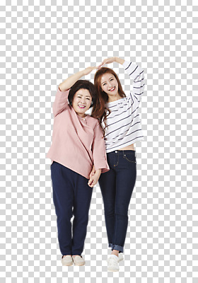 전신 편집 편집이미지 응시 여자 딸 중년 50대 가족 모녀 엄마 서기 미소 누끼 사람 20대 성인 두명 앞모습 손잡기 다정 한국인 PNG 손하트 여자만 편집소스 시선 뷰포인트 컨셉 관계 모션 표정 동양인 손짓 청년 파일형식