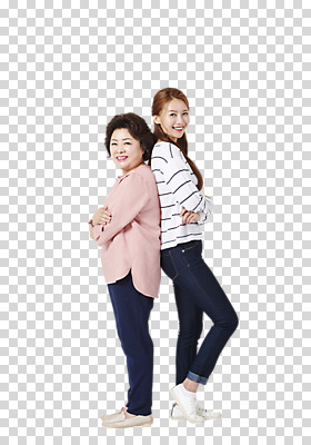 전신 편집 편집이미지 응시 여자 딸 중년 50대 가족 모녀 엄마 서기 미소 누끼 사람 20대 성인 두명 옆모습 팔짱 다정 한국인 등맞대기 PNG 여자만 편집소스 시선 뷰포인트 컨셉 관계 모션 표정 동양인 청년 파일형식