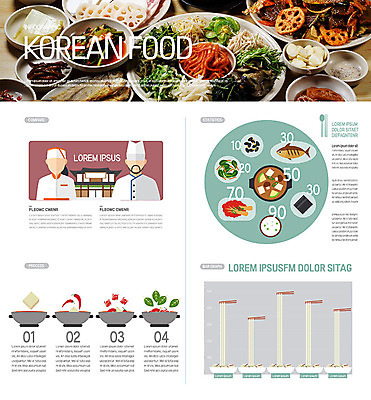 한식 음식 일러스트 반찬 그래프 사람모양 한국 사람없음 인포그래픽 전통음식 상차림 된장찌개 나물 국내일러스트 AI파일 모양 전통 아시아 채소 찌개 파일형식 벡터