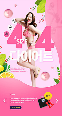 PSD 템플릿 배너 여자 ZIP 분홍색 웹템플릿 다이어트 디자인시안 모바일 이벤트페이지 한명 사람 이벤트 20대 성인 여름 쇼핑 비키니 뷰티 홈페이지 세일 홈페이지시안 한국인 모바일템플릿 모바일웹 소셜네트워크 성인여자한명만 모바일앱 모바일페이지 이미지템플릿 1 계절 수영복 컬러 건강 동양인 청년 페이지 여자한명만 성인여자만 파일형식