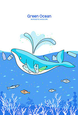 바다 일러스트 비닐봉투 어류 사람없음 파란색 바닷속 고통 쓰레기 플라스틱 고래 눈물 에코 페트병 에코라이프 그린오션 국내일러스트 AI파일 라이프스타일 감정 컬러 포유류 재질 봉투 경제 환경 수중 수중동물 병_담는 파일형식 벡터