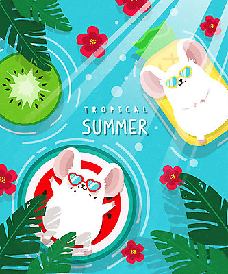 꽃 두마리 일러스트 여름음식 수박 프레임 수영장 키위 해변 사람없음 여름 파란색 여름휴가 바캉스 귀여움 파인애플 튜브 야자수잎 프레임일러스트 흰쥐 경자년 제철과일 국내일러스트 AI파일 식물 계절 음식 바다 컬러 컨셉 잎 2 과일 휴가 쥐 열대과일 제철 파일형식 벡터 2020년 여름_계절