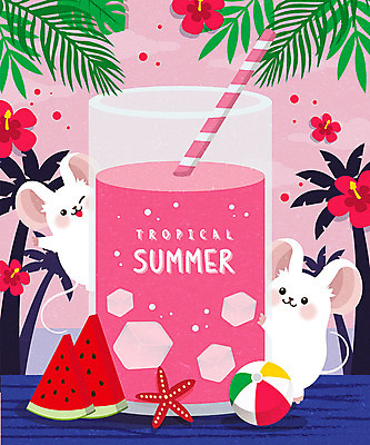 무료이미지 꽃 분홍색 두마리 일러스트 여름음식 수박 프레임 빨대 사람없음 여름 여름휴가 바캉스 야자수 귀여움 얼음 비치볼 과일아이스크림 수박주스 프레임일러스트 흰쥐 경자년 제철과일 국내일러스트 AI파일 자연요소 나무 식물 계절 음식 컬러 컨셉 2 과일 공 휴가 아이스크림 바캉스용품 과일주스 쥐 제철 파일형식 벡터 2020년 여름_계절