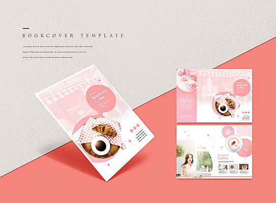 PSD 템플릿 접시 표지디자인 북디자인 출판디자인 여자 표지 남자 ZIP 내지 커피 빵 리플렛 분홍색 북커버 들기 사람 팜플렛 20대 성인 두명 카페 한국인 마시기 커피잔 성인만 이미지템플릿 식기 음료 음식 컬러 모션 잔 동양인 청년 상점 파일형식