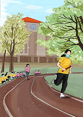 PSD 나무 학생 여자 교육 남자 일러스트 학교 청소년 마스크 들기 안전 사람 여러명 사람없음 달리기 운동장 사회이슈 체육시간 체육복 에듀 에듀케이션 십대만 스쿨팩 코로나바이러스 사회적거리두기 생활방역 델타변이바이러스 배턴 국내일러스트 식물 스포츠용품 캠페인 다수 컨셉 스포츠시설 모션 수업 운동복 공간 바이러스 체육 방역 파일형식