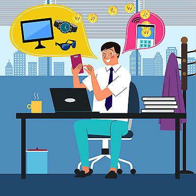 잡화 남자 커피 시계 말풍선 돈 의자 일러스트 창문 모바일 한명 들기 사람 성인 건물 책 금융 경제 노트북 스마트폰 쇼핑 컴퓨터 선글라스 사무실 모니터 동전 블라인드 비즈니스맨 옷걸이 책상 핀테크 성인남자한명만 가상화폐 국내일러스트 AI파일 1 건축물 안경 음료 가구 비즈니스 모션 전자제품 핸드폰 스마트기기 커튼 직장인 재산 남자한명만 성인남자만 파일형식 벡터