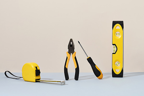 포토 JPG 스튜디오촬영 산업 실내 줄자 사람없음 컬러풀 여러개 장비 도구 공구 수리 작업도구 니퍼 수평계 국내포토 컬러 다수 자 내부 파일형식