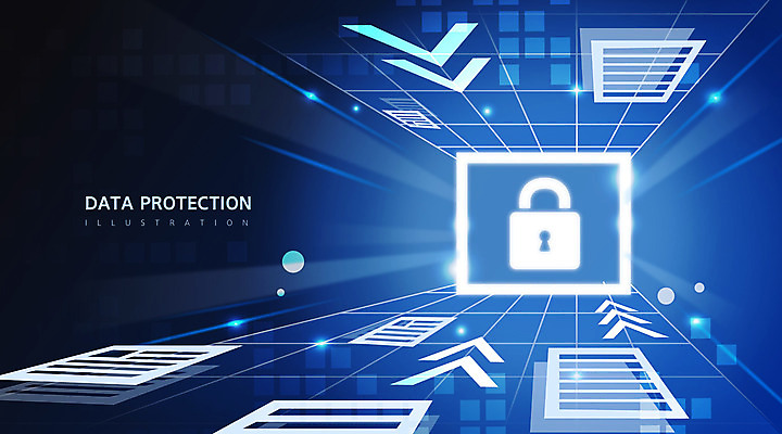 화살표 백그라운드 일러스트 자물쇠 사람없음 파란색 디지털 정보 보호 보안 정보보호 정보보호의날 국내일러스트 AI파일 컬러 컨셉 안전 파일형식 벡터 법정기념일