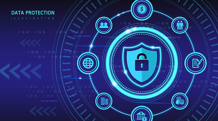 백그라운드 일러스트 자물쇠 사람없음 디지털 정보 보호 남색 보안 방패 정보보호 정보보호의날 국내일러스트 AI파일 컬러 컨셉 안전 파일형식 벡터 법정기념일