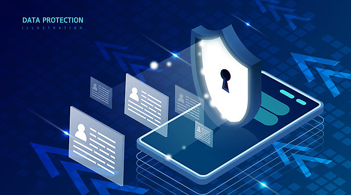 백그라운드 일러스트 사람없음 파란색 스마트폰 디지털 정보 보호 보안 방패 정보보호 정보보호의날 국내일러스트 AI파일 컬러 컨셉 안전 핸드폰 스마트기기 파일형식 벡터 법정기념일