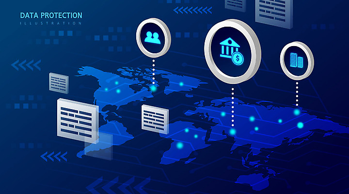 백그라운드 세계지도 일러스트 사람없음 파란색 디지털 정보 보호 보안 정보보호 정보보호의날 국내일러스트 AI파일 컬러 컨셉 지도 안전 세계 파일형식 벡터 법정기념일