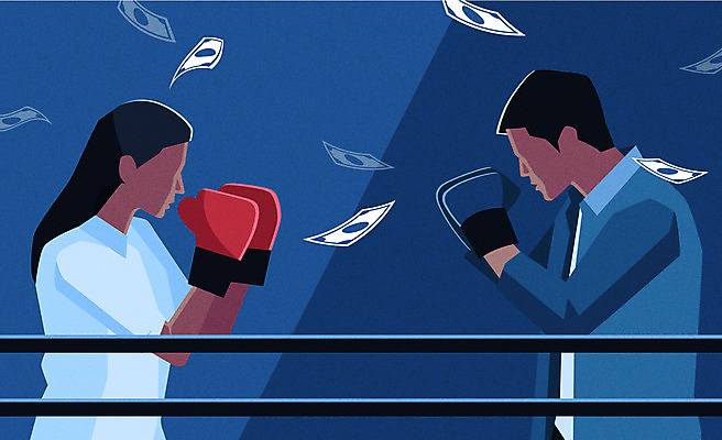 부부 여자 남자 돈 일러스트 사람 성인 두명 파란색 권투 권투장 권투글러브 재산 싸움 이혼 얼굴없음 성인만 국내일러스트 AI파일 커플 컬러 스포츠시설 모션 금융 격투기 글러브 파일형식 벡터