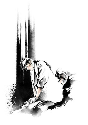 PSD 남자 일러스트 캘리그라피 붓터치 흑백 사람 성인 세명 진료 터치 환자 의사 심장 응급 가운 가슴 동양화 번짐 압박 심폐소생술 응급실 응급조치 성인남자만 국내일러스트 옷 의학 촬영기법 병원 미술 신체부위 의료진 긴급 장기_의학 남자만 성인만 파일형식 효과