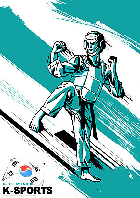 PSD 남자 스포츠 올림픽 일러스트 운동선수 건강 한명 경기 초록색 운동 파이팅 헬스 태극기 태권도 태권도선수 남자한명만 국내일러스트 1 컬러 모션 사람 격투기 국기 남자만 파일형식