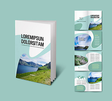 템플릿 해외풍경 ZIP 호수 리플렛 자연 풍경 팜플렛 사람없음 초록색 강 인디자인 INDD 이미지템플릿 해외 컬러 생태계 파일형식