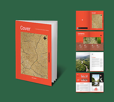 템플릿 ZIP 리플렛 날씨 건조 팜플렛 사람없음 주황색 흙 땅 가뭄 인디자인 INDD 이미지템플릿 컬러 파일형식