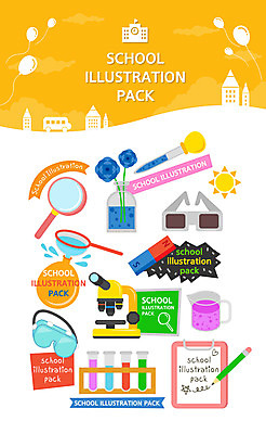 교육 꽃 과학 일러스트 학교 돋보기 학용품 고글 현미경 사람없음 선글라스 태양 연필 꽃병 시험관 비커 풍선 자석 깔대기 서류판 에듀 에듀케이션 스쿨팩 국내일러스트 AI파일 자연요소 식물 안경 문구용품 실험기구 필기구 사무용품 파일형식 벡터