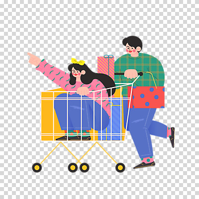 편집 편집이미지 여자 남자 선물 누끼 두명 선물상자 쇼핑 상자 쇼핑백 세일 쇼핑카 즐거움 PNG 편집소스 감정 가방 사람 카트 파일형식