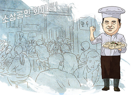 PSD 여자 남자 음식 중년 라인일러스트 일러스트 응원 요리사모자 웃음 들기 사람 여러명 성인 경제 파란색 중식 식당 주방장 파이팅 앞치마 기쁨 사장 만두 자영업 대박 소상공인 국내일러스트 직업 모자_잡화 감정 컬러 다수 비즈니스 모션 표정 상점 요리사 상인 파일형식