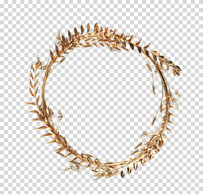 도형 식물 편집 편집이미지 꽃 잎 재질 나뭇잎 프레임 누끼 사람없음 3D 금속 금색 벼 원형 황금 디지털합성 원형프레임 PNG 금박 편집소스 컬러 곡류 파일형식