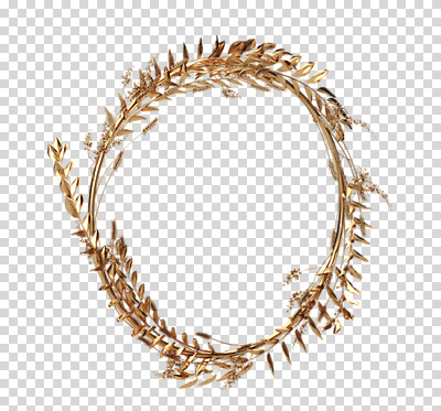 도형 식물 편집 편집이미지 꽃 잎 재질 나뭇잎 프레임 누끼 사람없음 3D 금속 금색 벼 원형 황금 디지털합성 원형프레임 PNG 금박 편집소스 컬러 곡류 파일형식