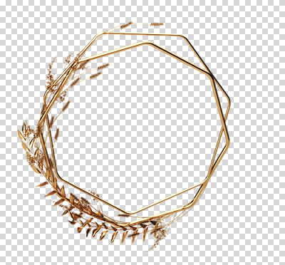 도형 식물 편집 편집이미지 꽃 잎 재질 나뭇잎 프레임 누끼 사람없음 3D 금속 금색 벼 황금 디지털합성 겹침 PNG 금박 팔각형 편집소스 컬러 곡류 파일형식