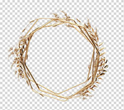 도형 식물 편집 편집이미지 꽃 잎 재질 나뭇잎 프레임 누끼 사람없음 3D 금속 금색 벼 황금 디지털합성 겹침 PNG 금박 팔각형 편집소스 컬러 곡류 파일형식