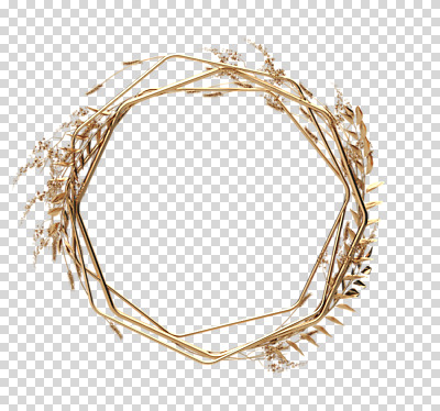 도형 식물 편집 편집이미지 꽃 잎 재질 나뭇잎 프레임 누끼 사람없음 3D 금속 금색 벼 황금 디지털합성 겹침 PNG 금박 팔각형 편집소스 컬러 곡류 파일형식