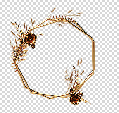 도형 식물 편집 편집이미지 꽃 잎 재질 나뭇잎 프레임 누끼 사람없음 3D 금속 금색 벼 황금 디지털합성 솔방울 겹침 PNG 금박 다각형 편집소스 컬러 곡류 파일형식