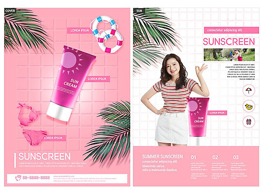 서양인 외국인 템플릿 ZIP 리플렛 바다 분홍색 나뭇잎 바캉스용품 팜플렛 20대 성인 해변 두명 여름 비키니 화장품 한국인 선크림 피부 전단템플릿 전단 성인여자만 인디자인 INDD 이미지템플릿 계절 수영복 컬러 잎 사람 동양인 인종 청년 신체부위 뷰티 오브젝트 홍보물 여자만 성인만 파일형식